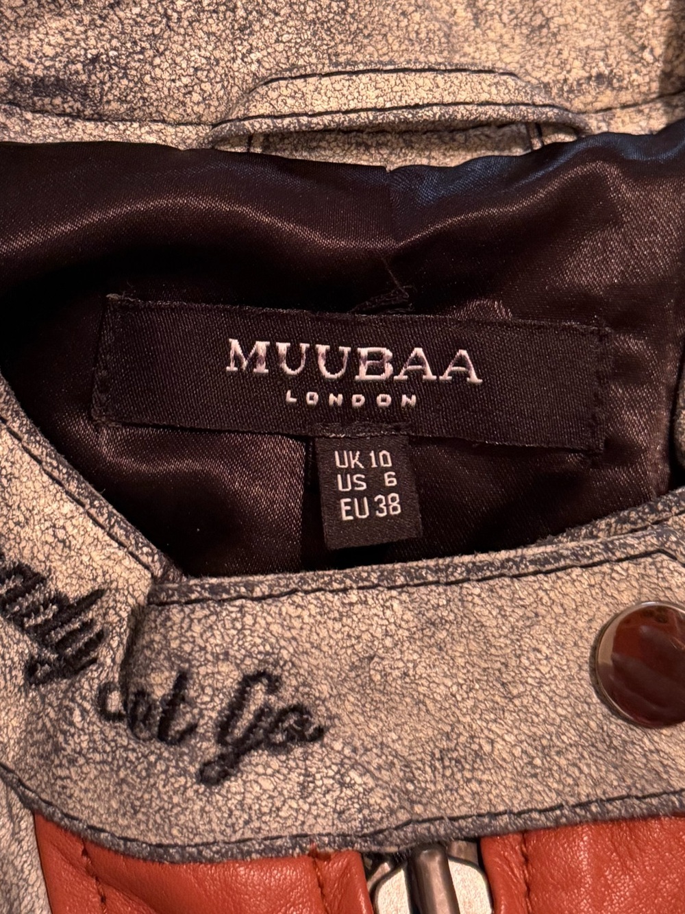 Muubaa Racing Moto Jacket Size L - Picture 16 of 16